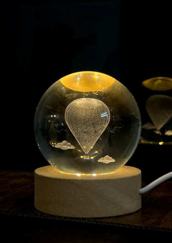 گوی شب خواب کریستالی طرح بالن