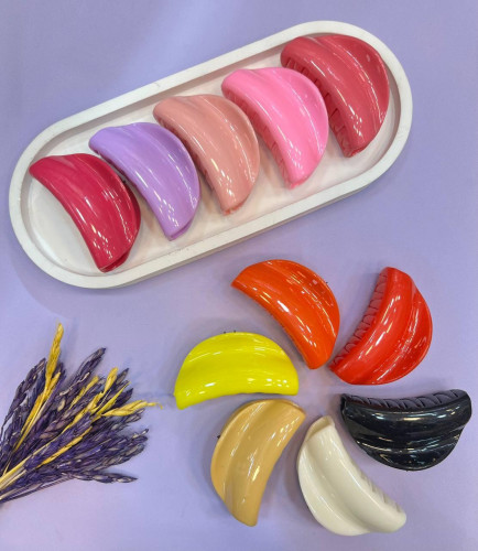 Fancy hair clips with knot design in various colors