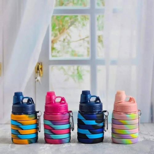 Collapsible Water Bottle 300ml with Colorful Design