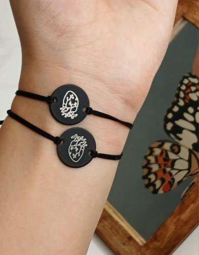 Girlish friendship bracelet, dragon riders couple design