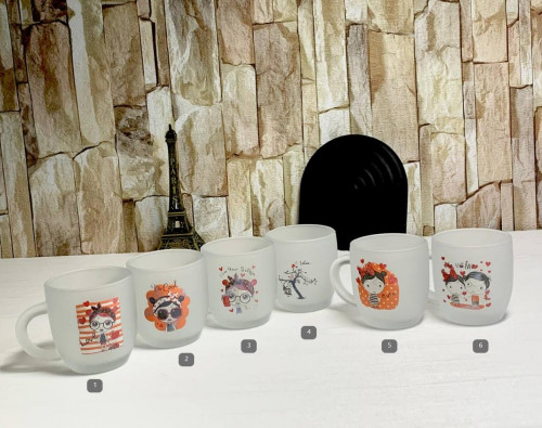 Athens doll ice cup with romantic designs