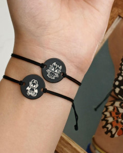 دستبند دوستی دخترونه دوستی طرح کاپل اژدها سواران