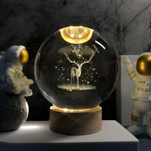 گوی کریستالی شب‌خواب 7 رنگ RGB