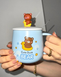 ماگ سرامیکی فانتزی طرح حیوانات (خرس، خرگوش، اردک)