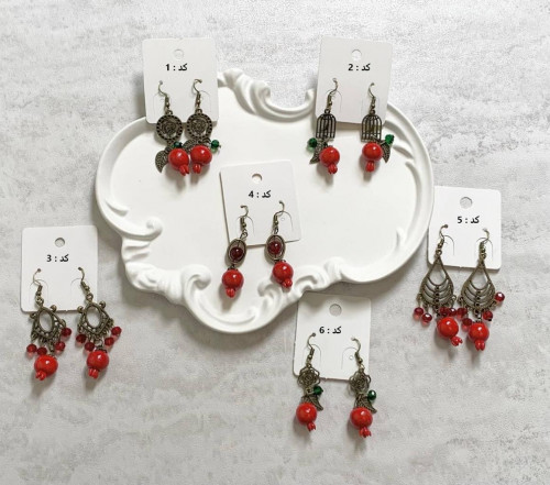 Yaldai pomegranate design earrings