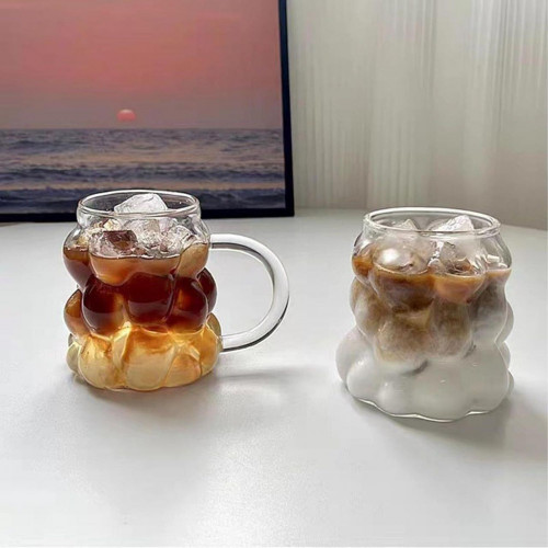 Small Bubble Design Pyrex Shot Glass