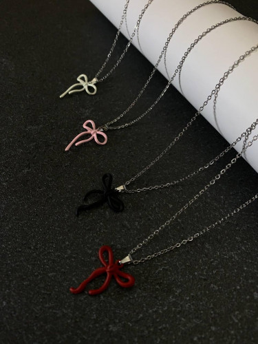 Delicate Bow Design Girls' Necklace