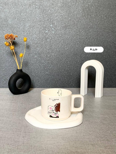 Honey Bear Ceramic Mug Cafe Style