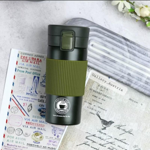 Round silicone travel mug 350 ml