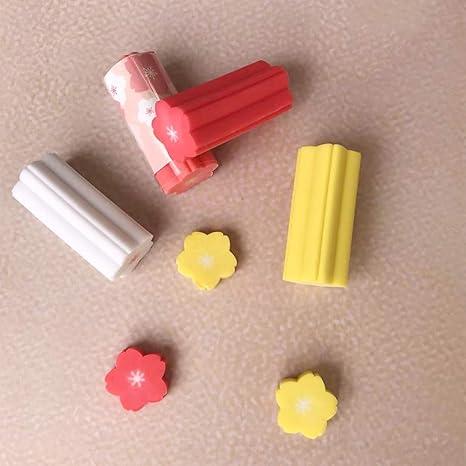 Fancy eraser with flower design