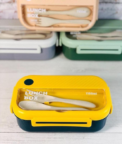 Microwave-Safe Lunch Box with Food Divider – 1100ml