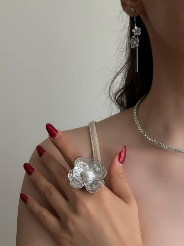 Minimal Silver-Plated Girls' Ring