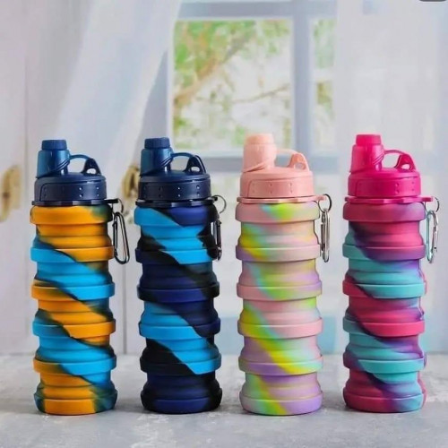 Collapsible Water Bottle 300ml with Colorful Design