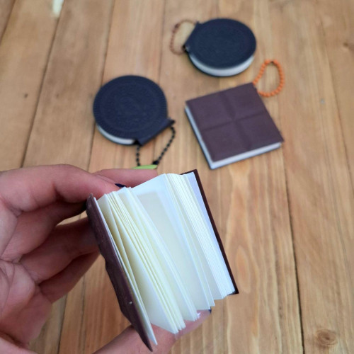Fancy chocolate and biscuit notebook