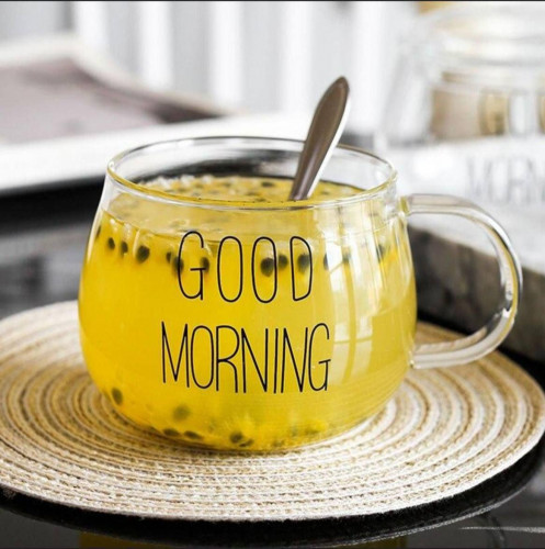 Good Morning Design Pyrex Glass