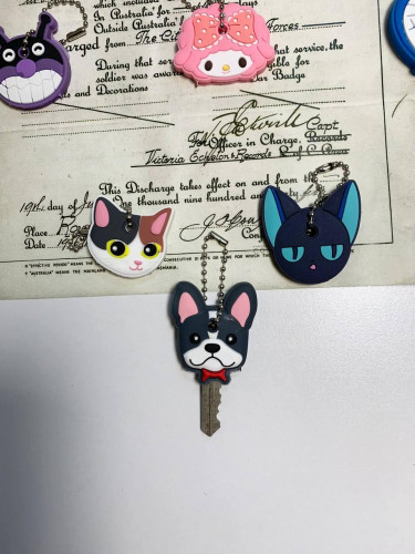 Fancy silicone keychain