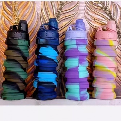 Collapsible Water Bottle 300ml with Colorful Design