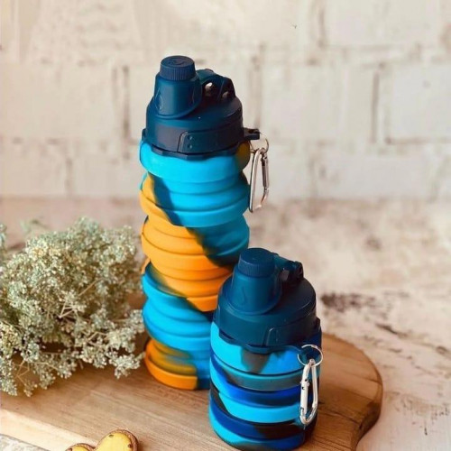 Collapsible Water Bottle 300ml with Colorful Design