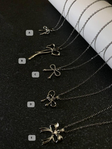 Delicate Bow Design Girls' Necklace