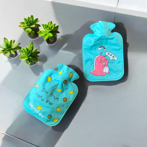 Fancy hot water bag, cartoon design, size 13×16 | Suitable for pain relief and keeping the body warm