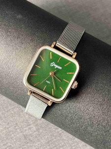 ساعت مچی زنانه بند حصیری استیل رنگ کد 2401-g