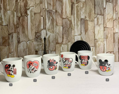 Mickey and Minnie Mouse design mug